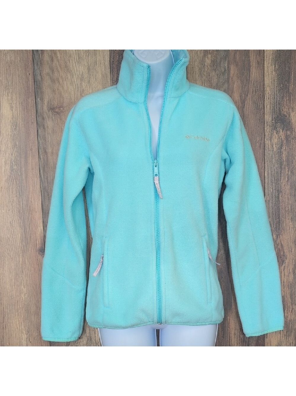 Columbia Women's Aqua Full Zip Fleece Jacket S                              M321